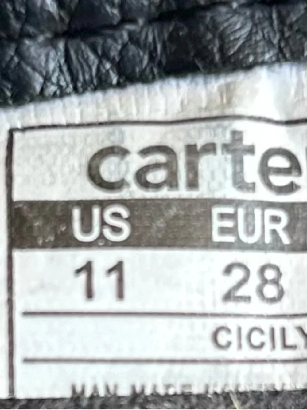 Girls Carter's Black Buckle Boots, Size US 11